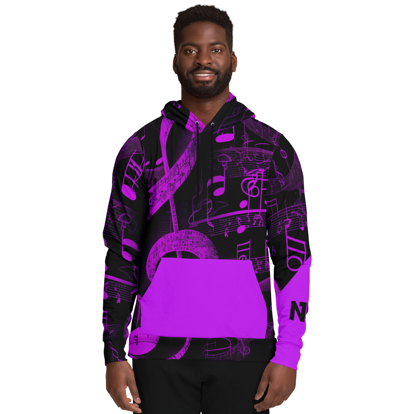 Athletic Hoodie - AOP 006 Purple