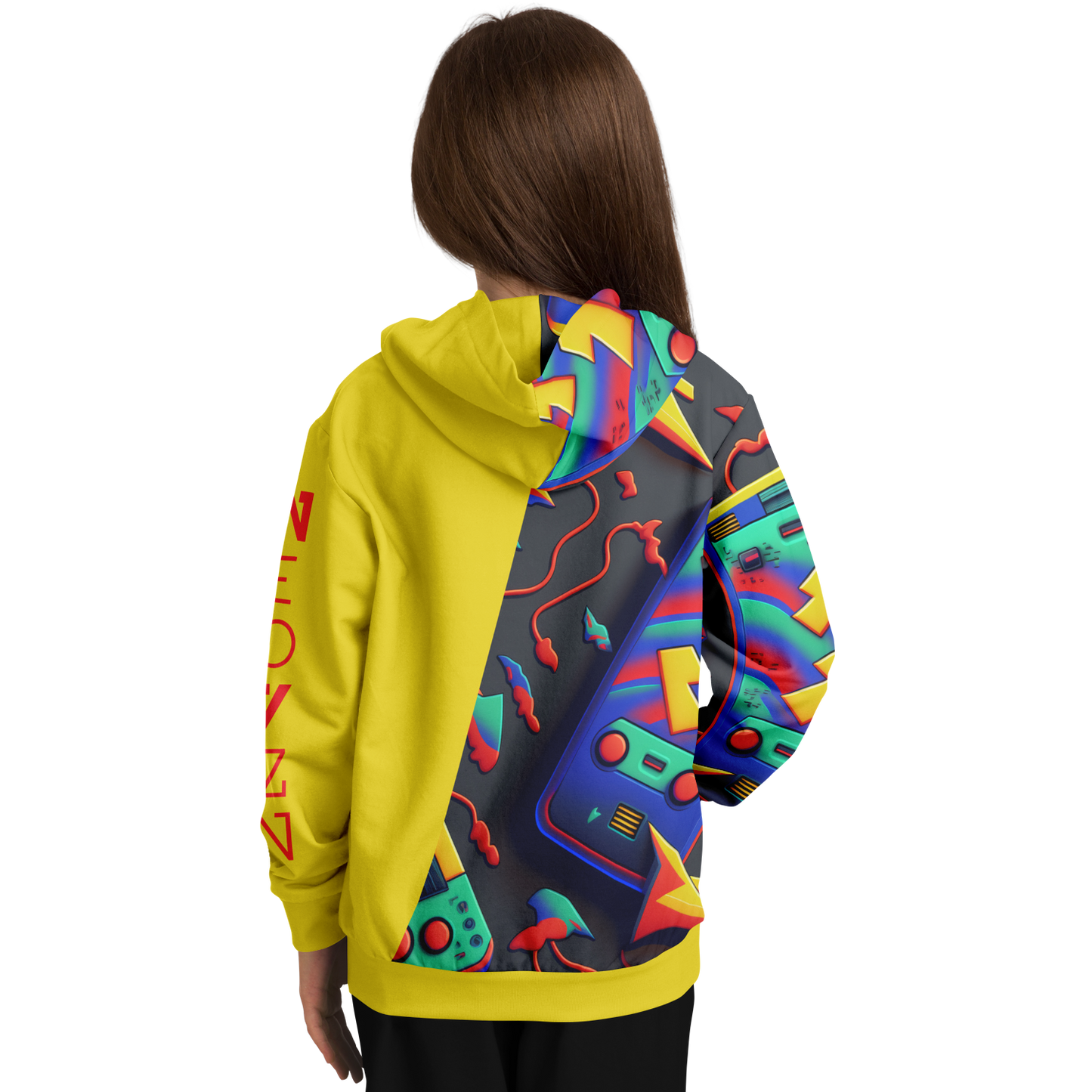 Athletic Kids Hoodie - AOP 010