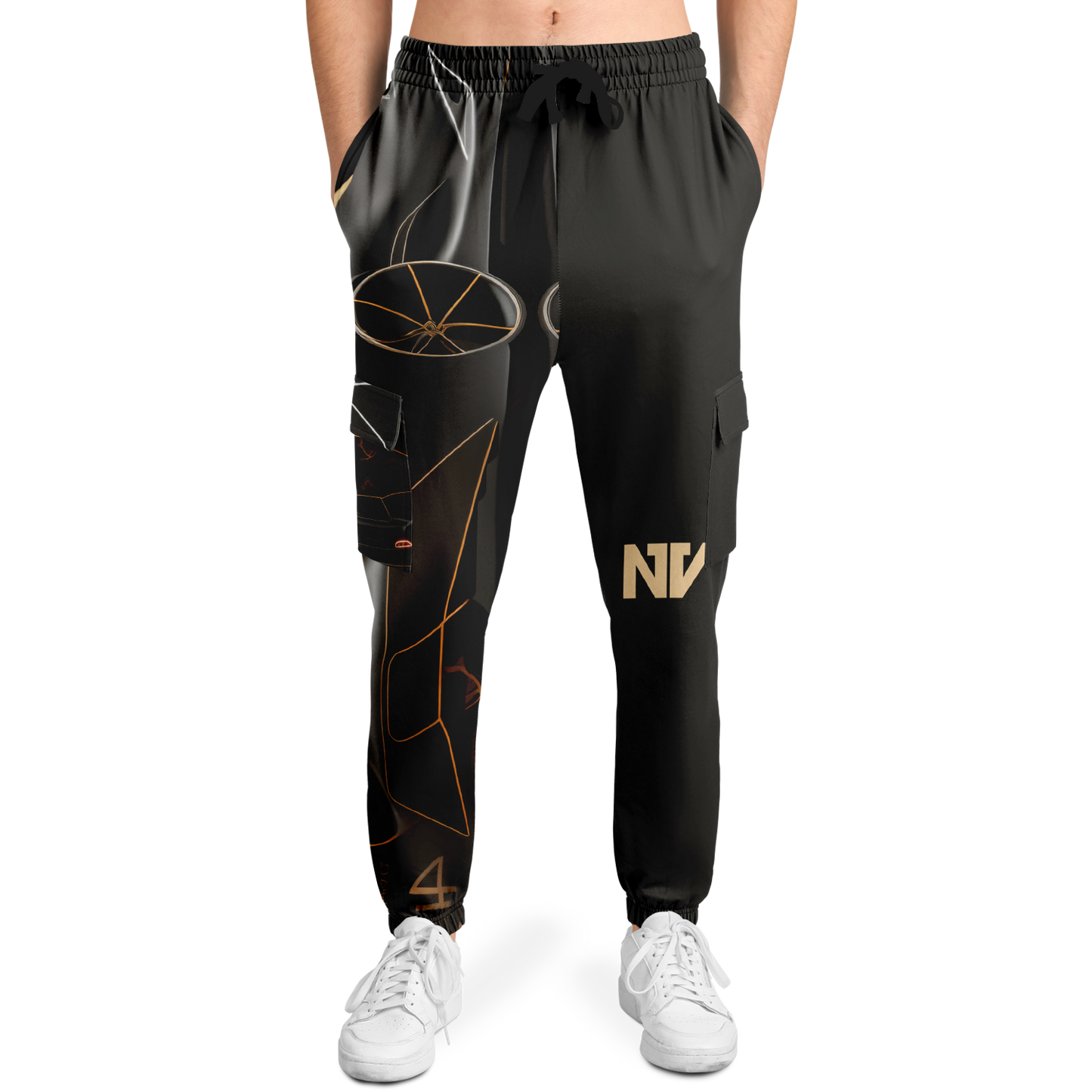 Athletic Cargo Sweatpants - AOP 001