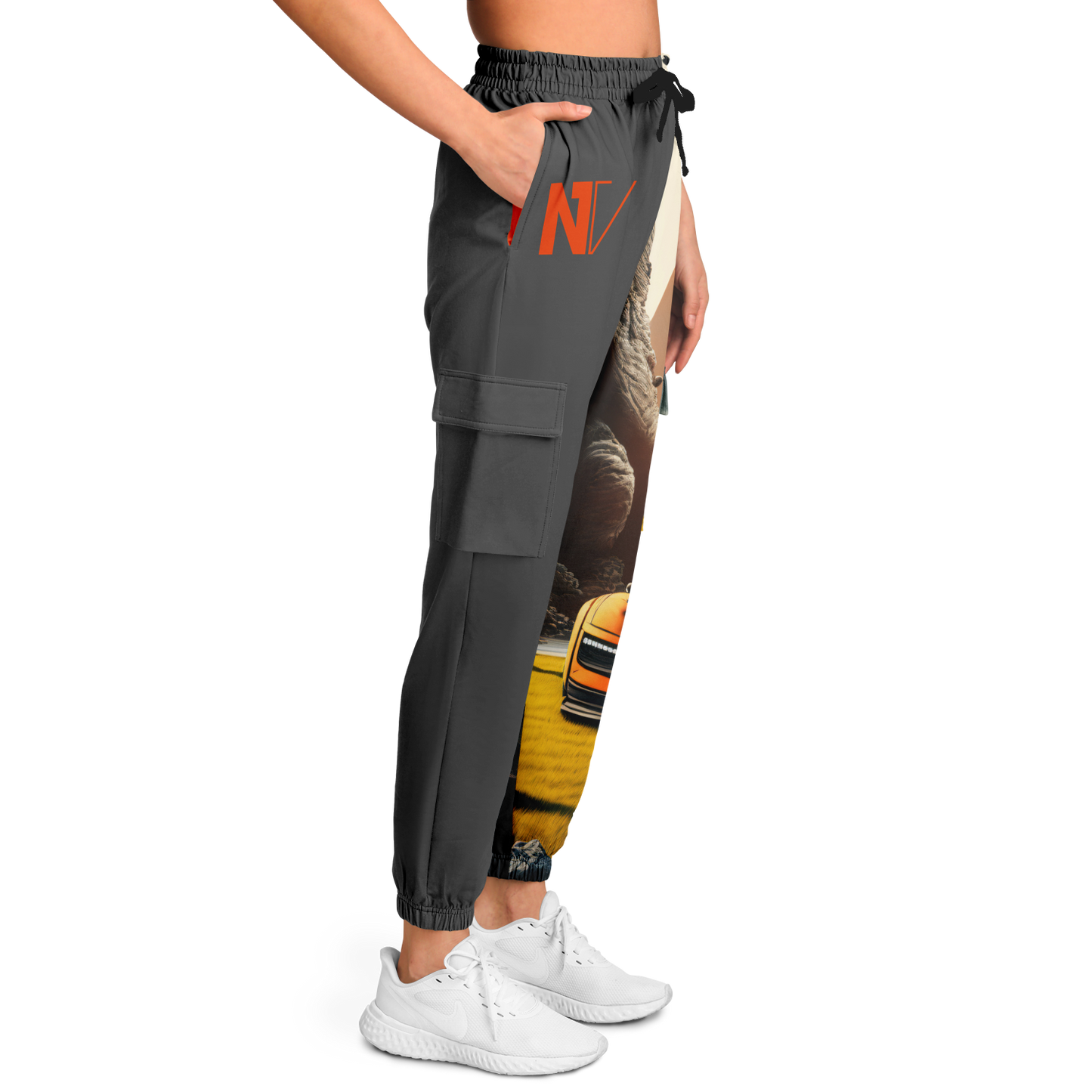 Athletic Cargo Sweatpants - AOP 004