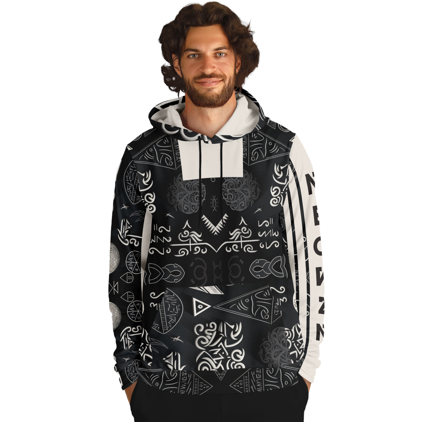 Sweat à capuche athlétique - AOP 013