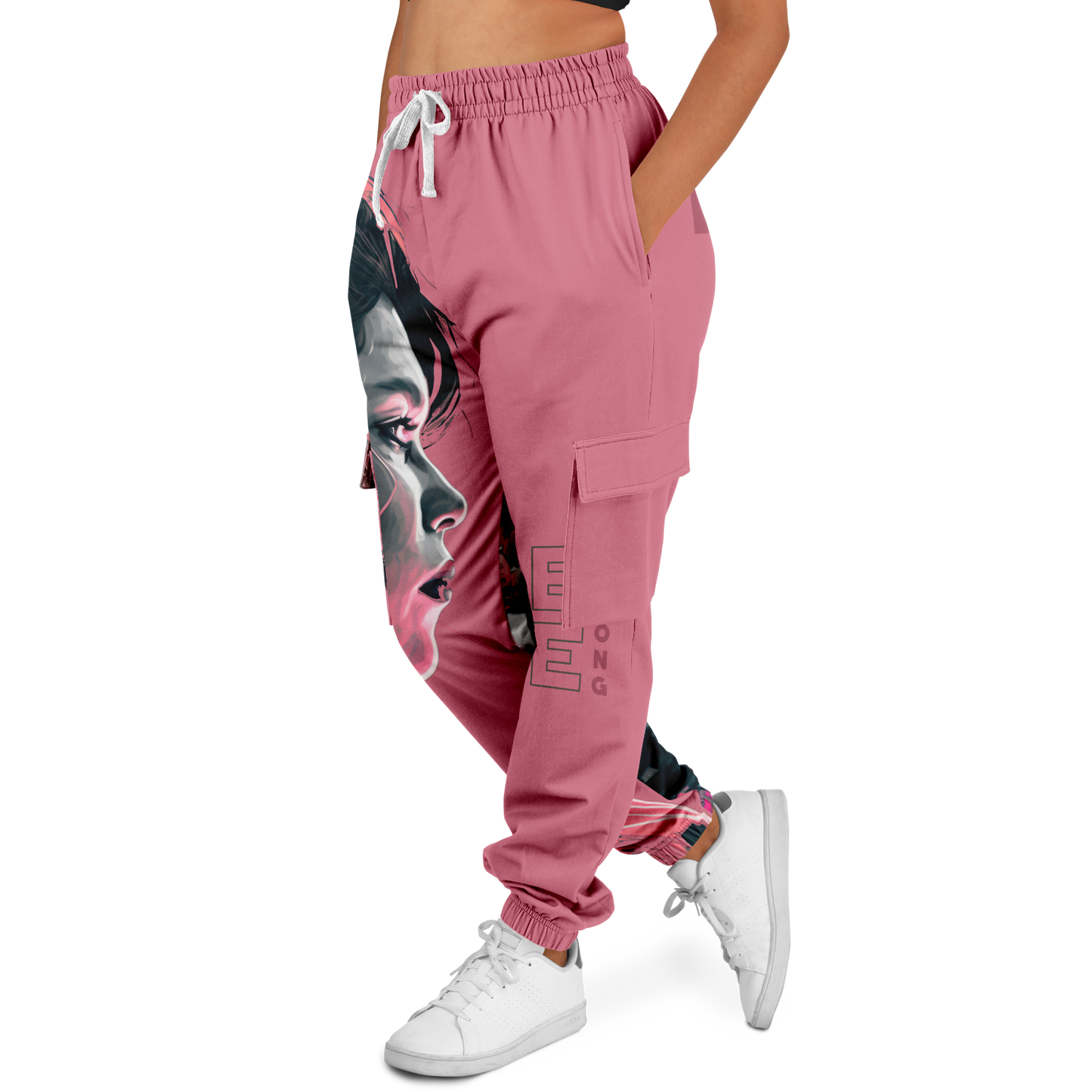 Athletic Cargo Sweatpants - AOP 006