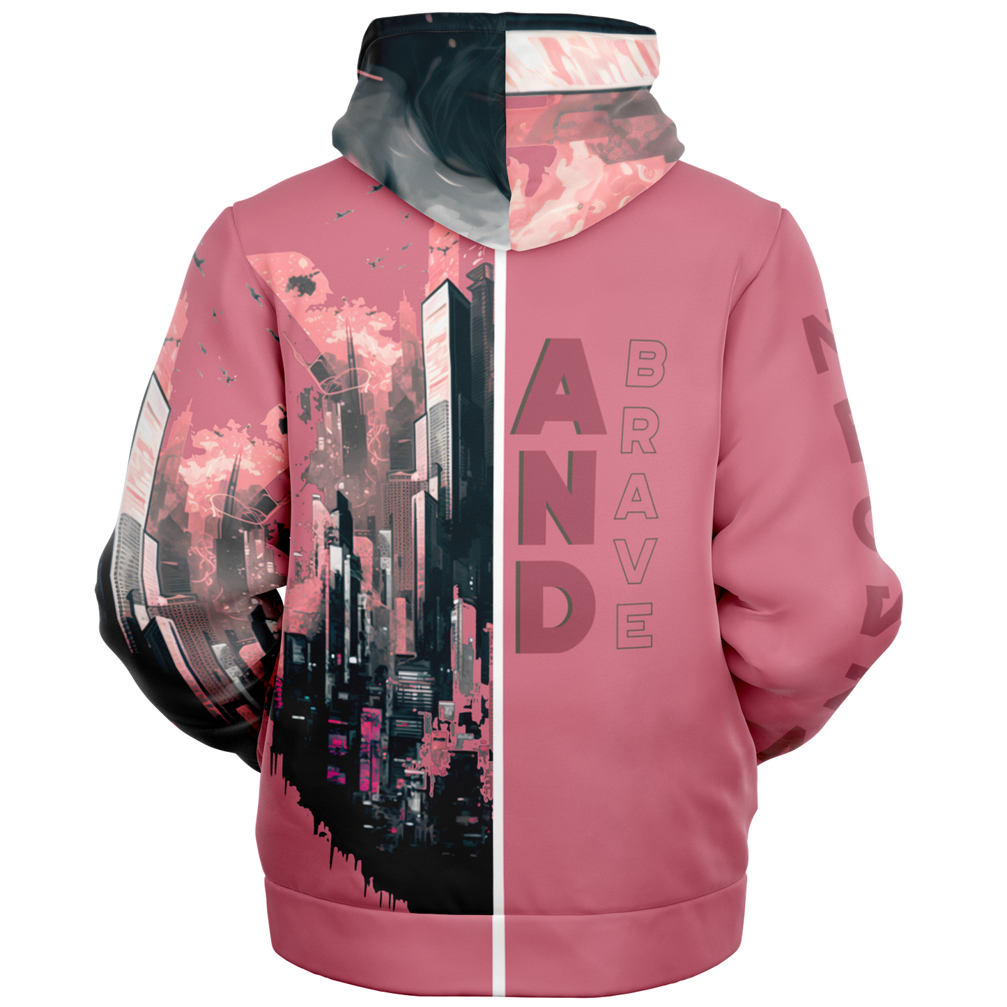 Sweat à capuche zippé en micropolaire - AOP 006
