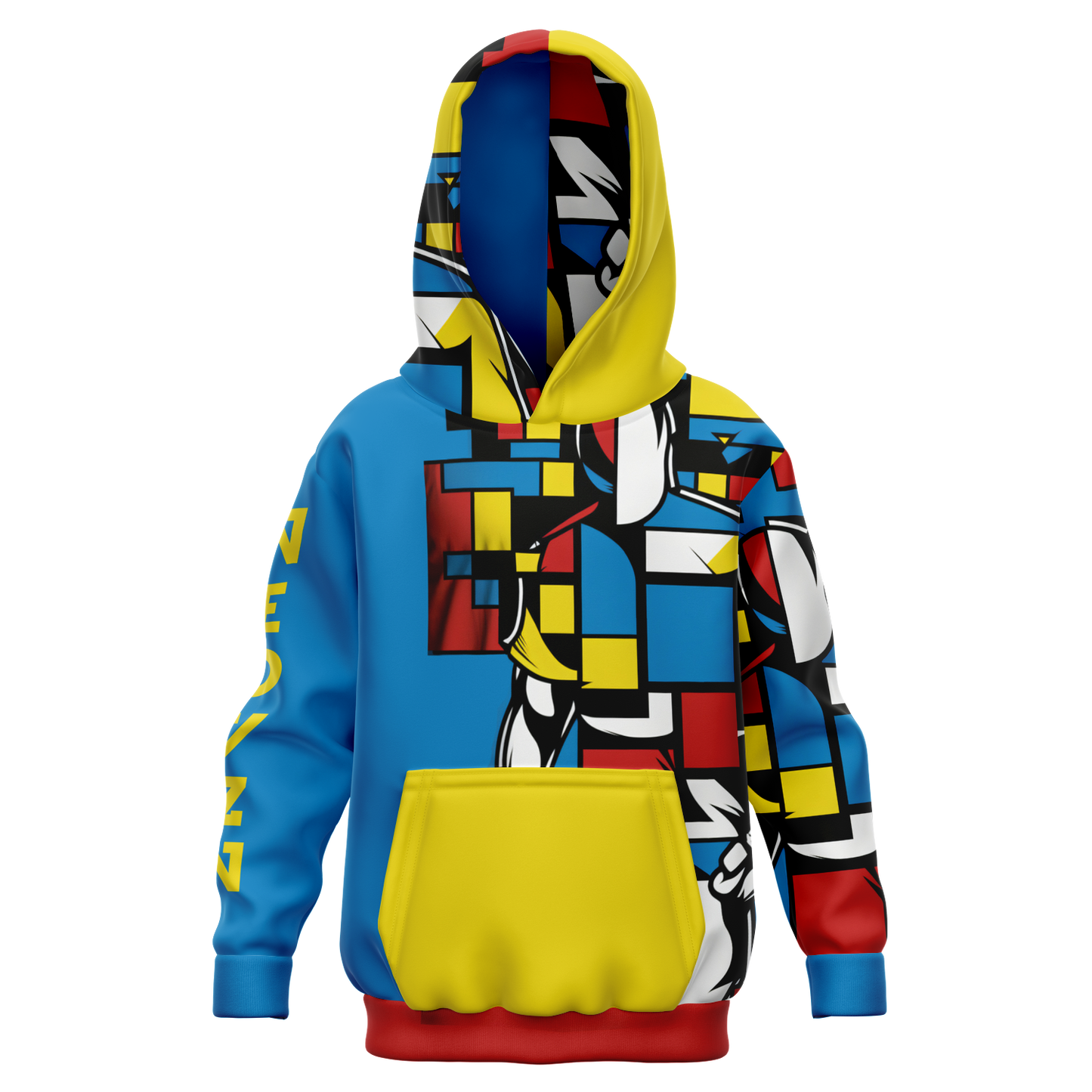 Sweat à capuche athlétique pour enfants - AOP 008
