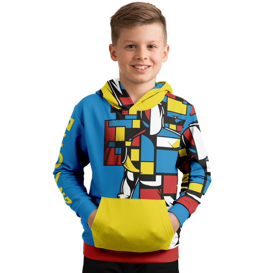 Athletic Kids Hoodie - AOP 008