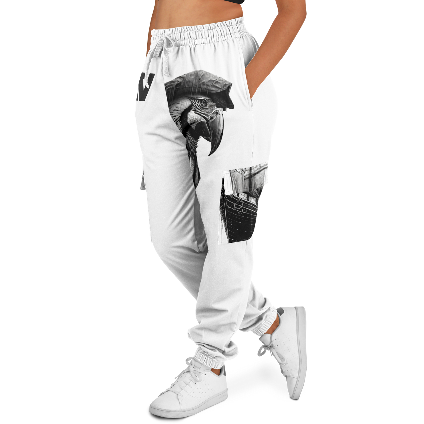 Athletic Cargo Sweatpants - AOP 009