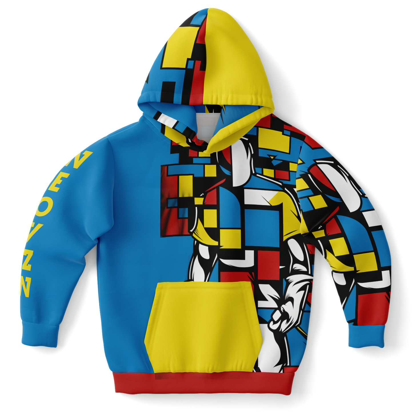 Sweat à capuche athlétique pour enfants - AOP 008