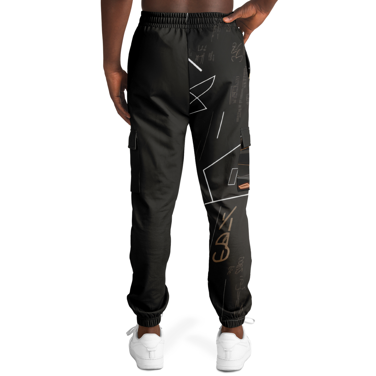Athletic Cargo Sweatpants - AOP 001