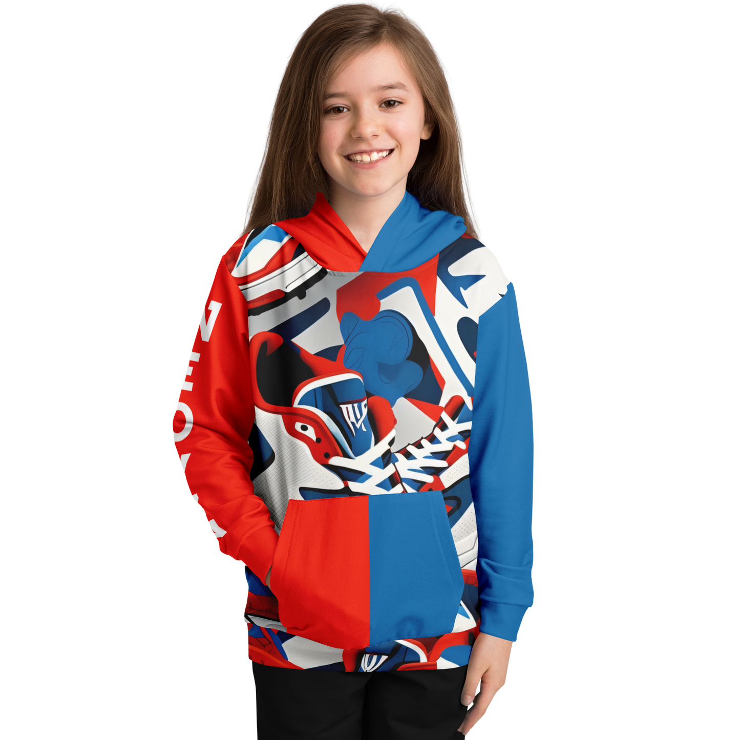 Athletic Kids Hoodie - AOP 006