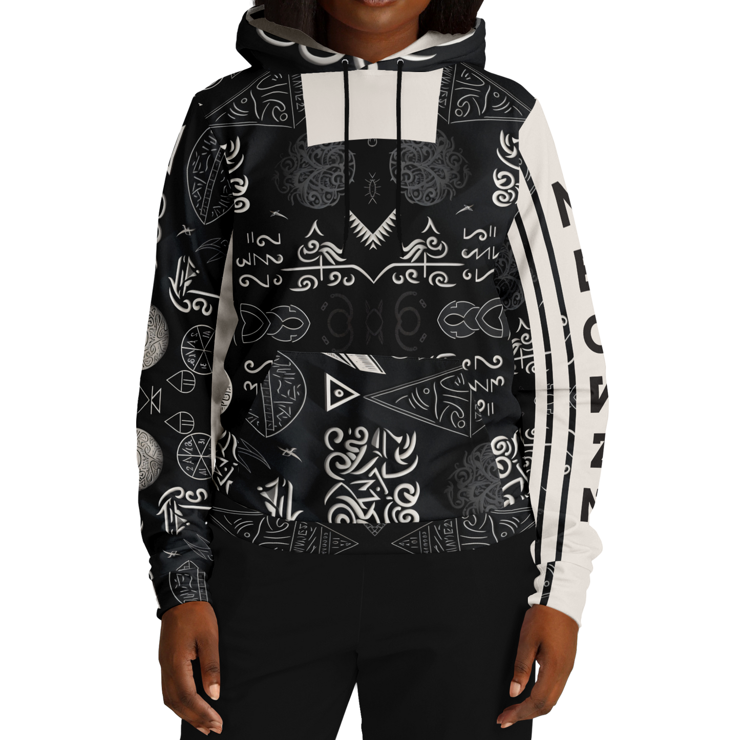 Sweat à capuche athlétique - AOP 013