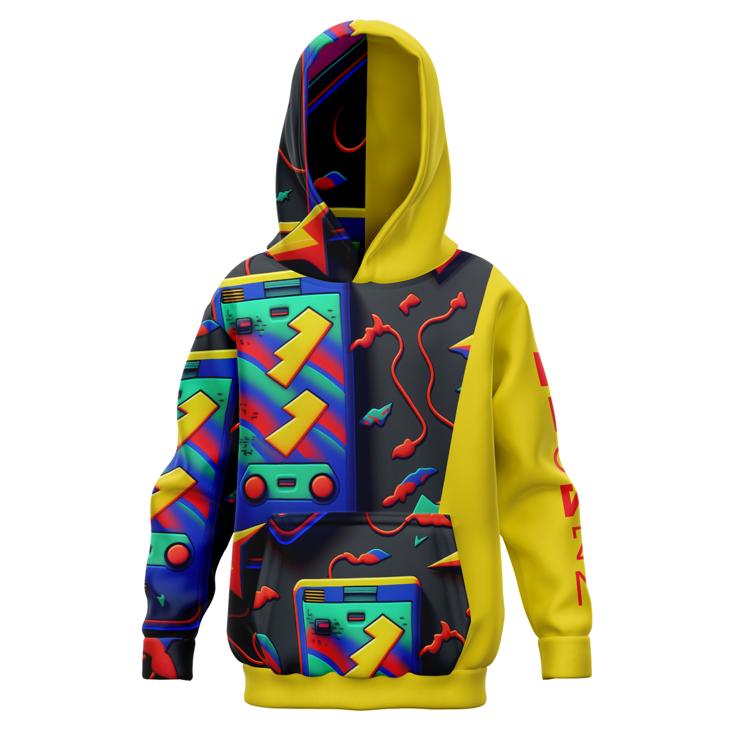 Athletic Kids Hoodie - AOP 010