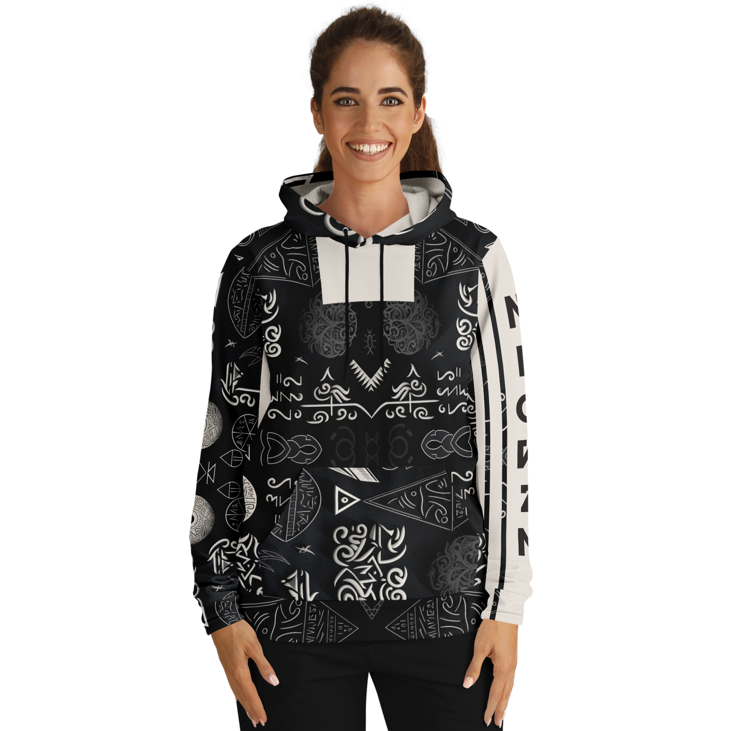 Sweat à capuche athlétique - AOP 013