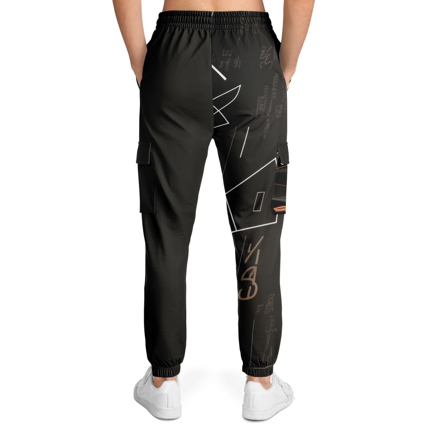Athletic Cargo Sweatpants - AOP 001