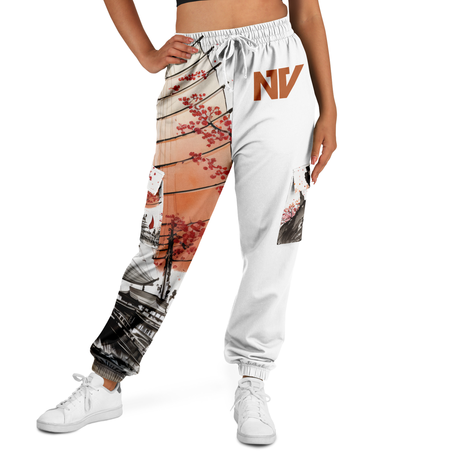 Athletic Cargo Sweatpants - AOP 008