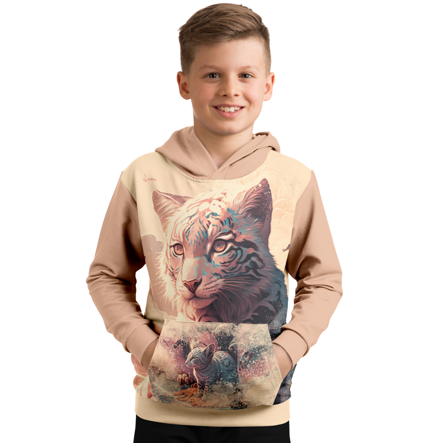Athletic Kids Hoodie - AOP 012