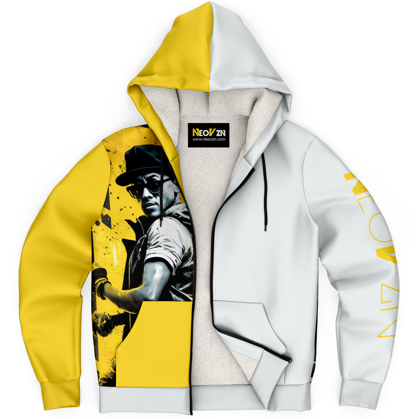 Microfleece Ziphoodie - AOP 005