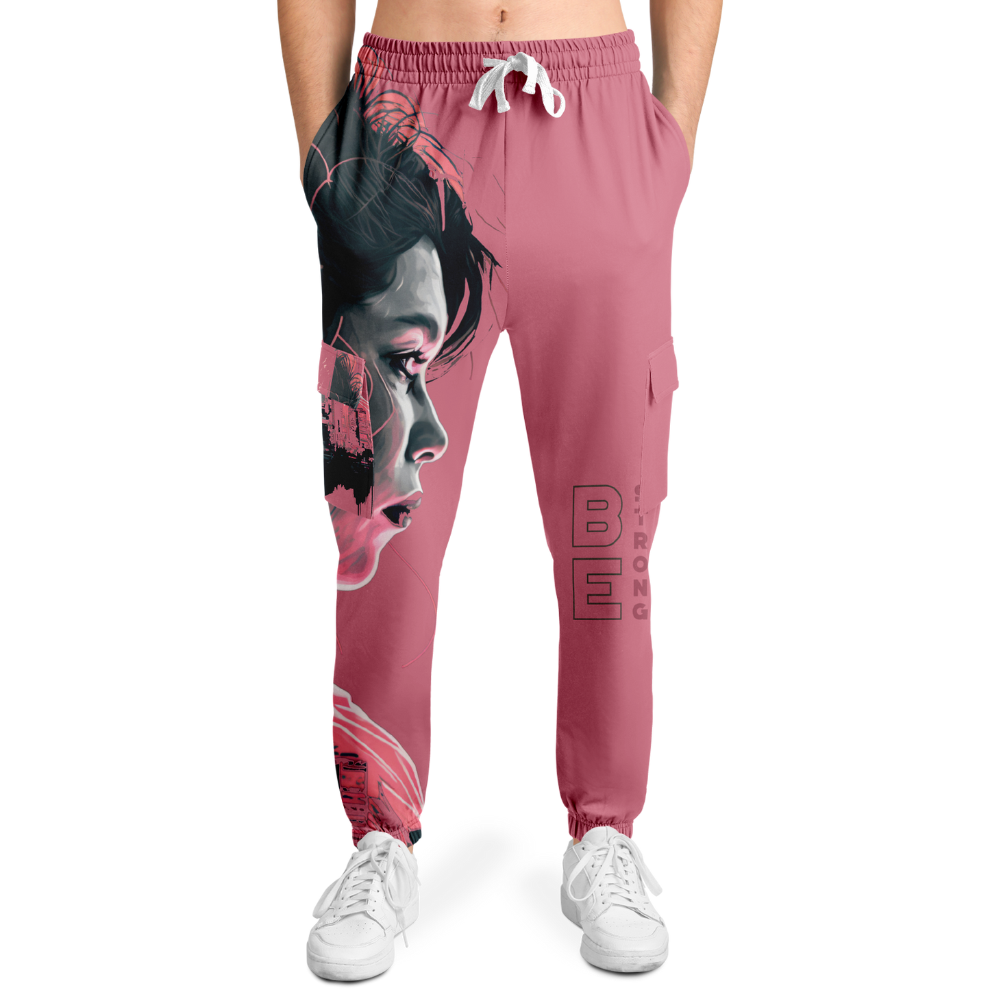 Athletic Cargo Sweatpants - AOP 006
