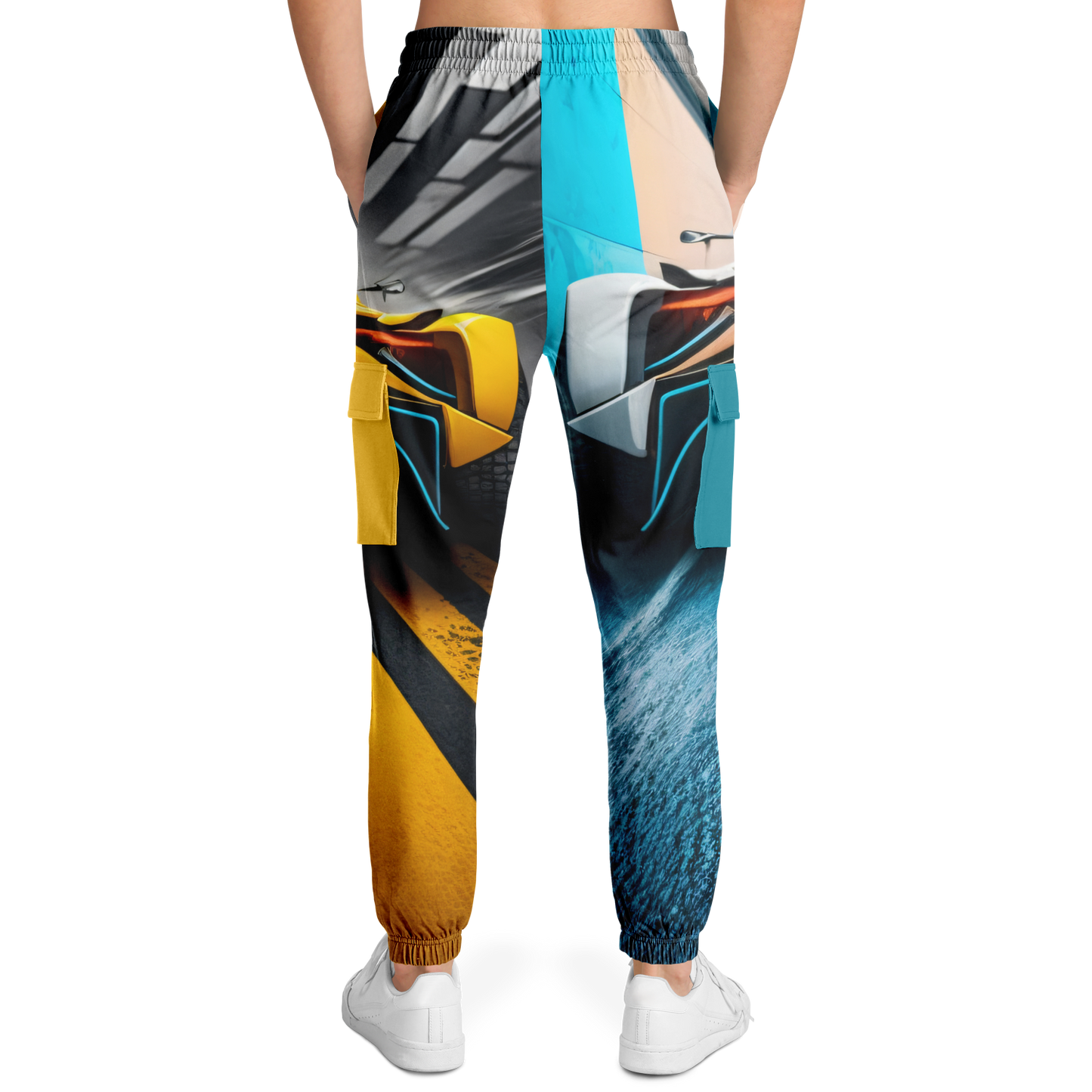Athletic Cargo Sweatpants - AOP 003