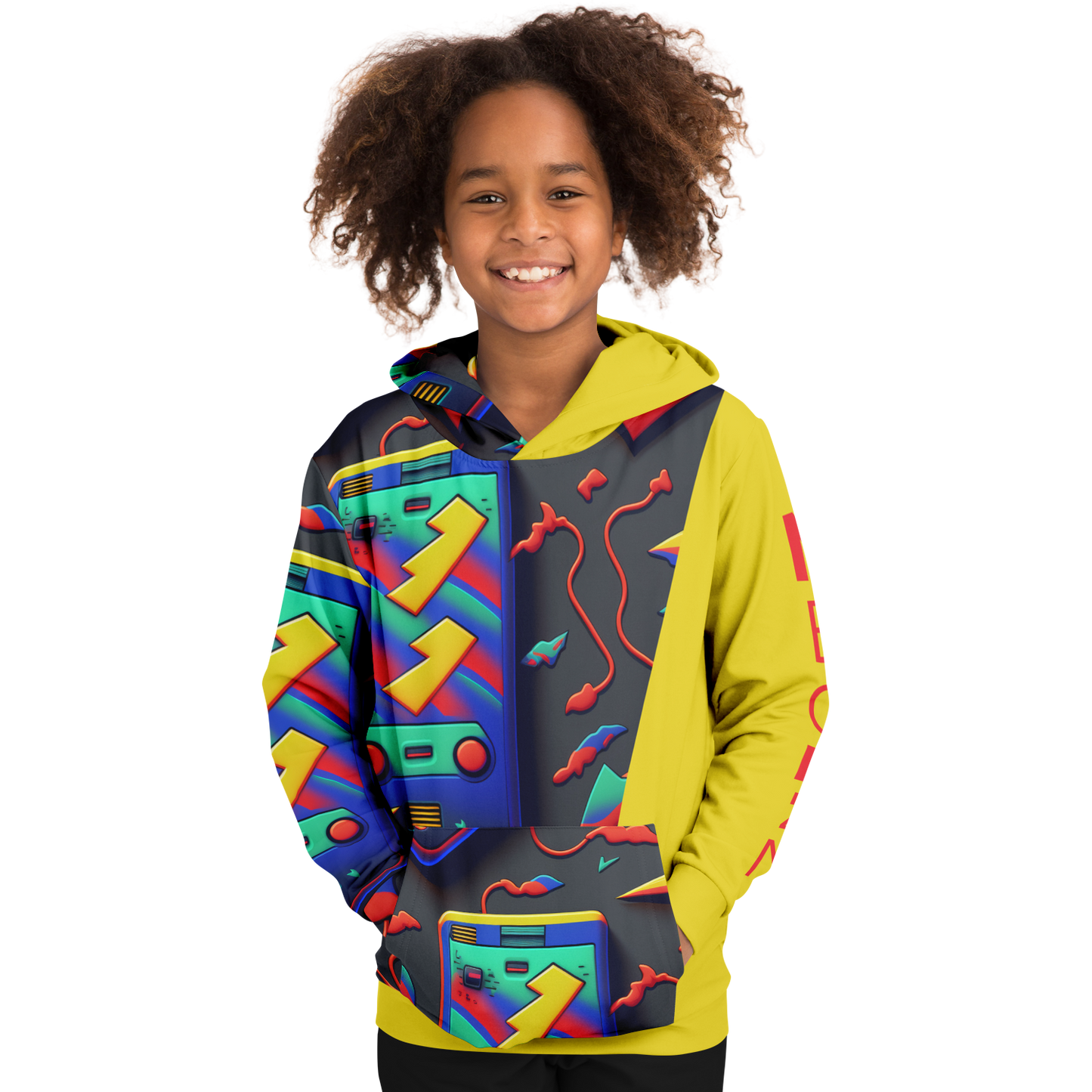 Athletic Kids Hoodie - AOP 010