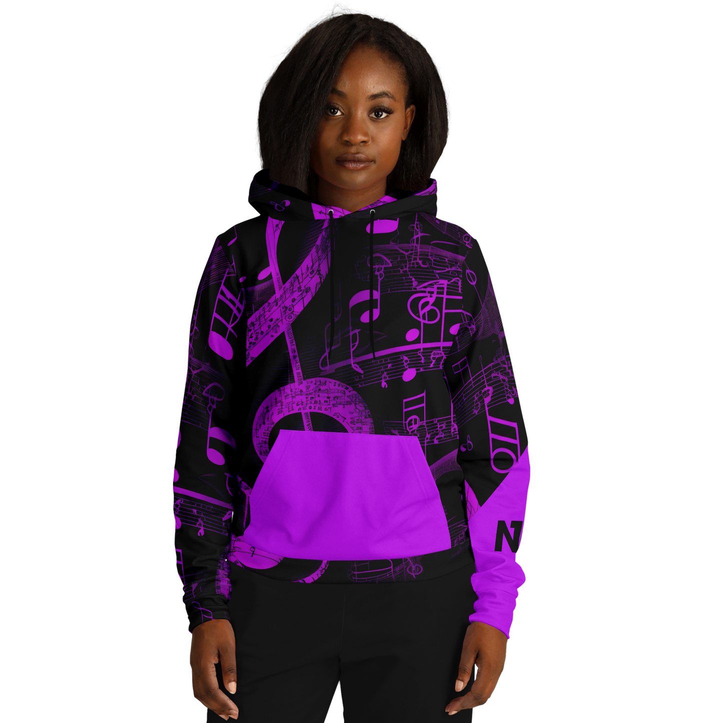 Athletic Hoodie - AOP 006 Purple