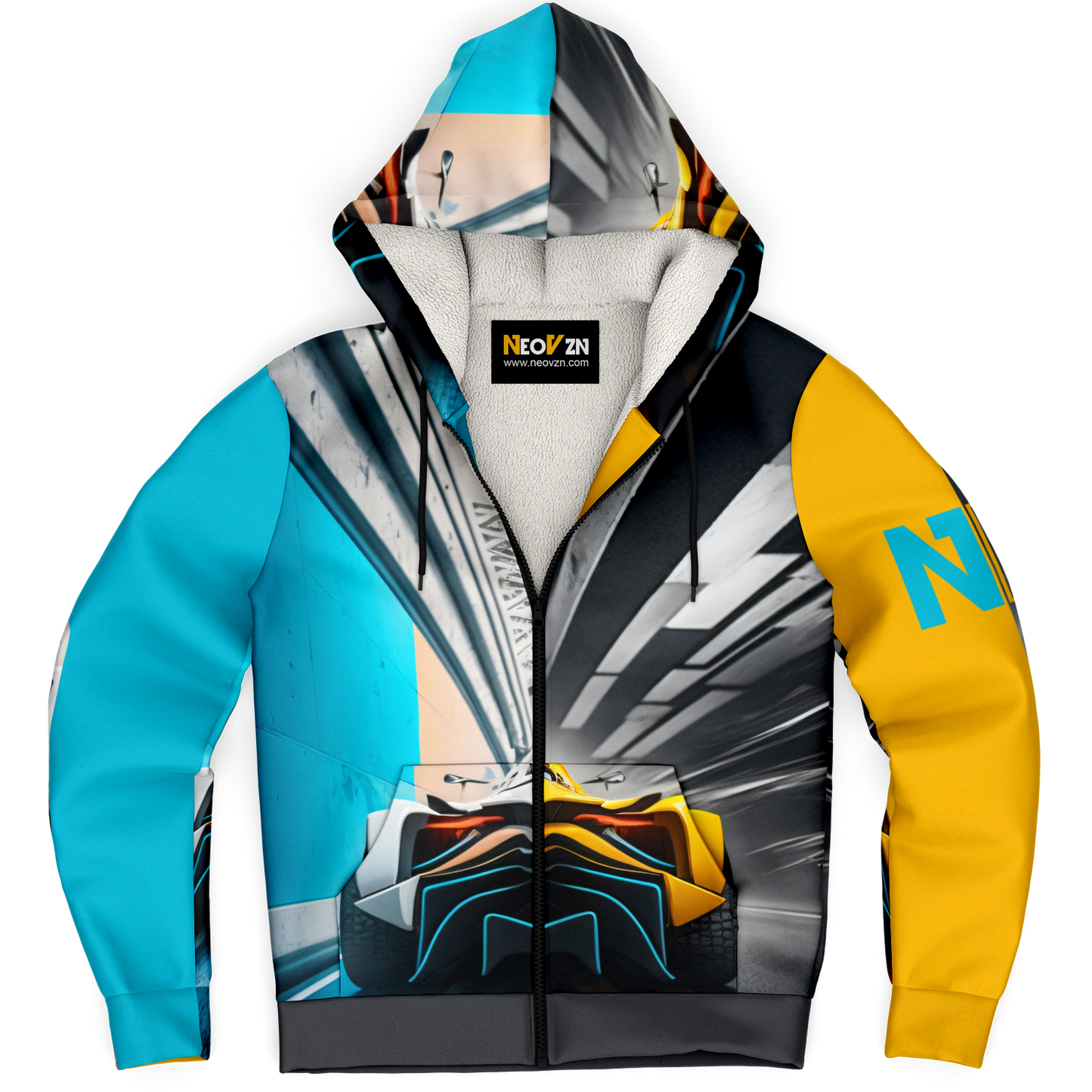 Microfleece Ziphoodie - AOP 003
