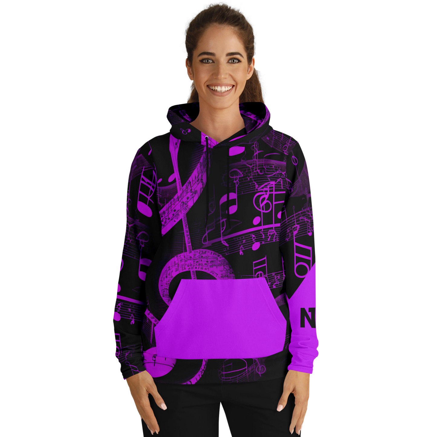 Athletic Hoodie - AOP 006 Purple