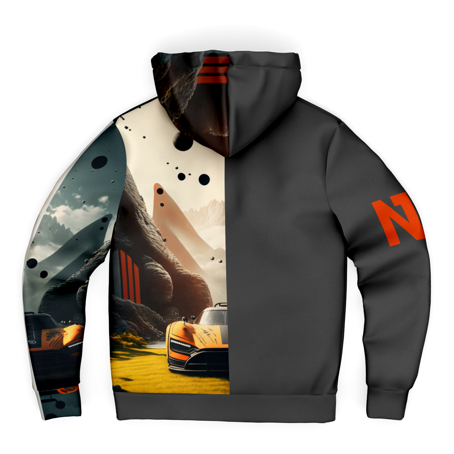 Microfleece Ziphoodie - AOP 004