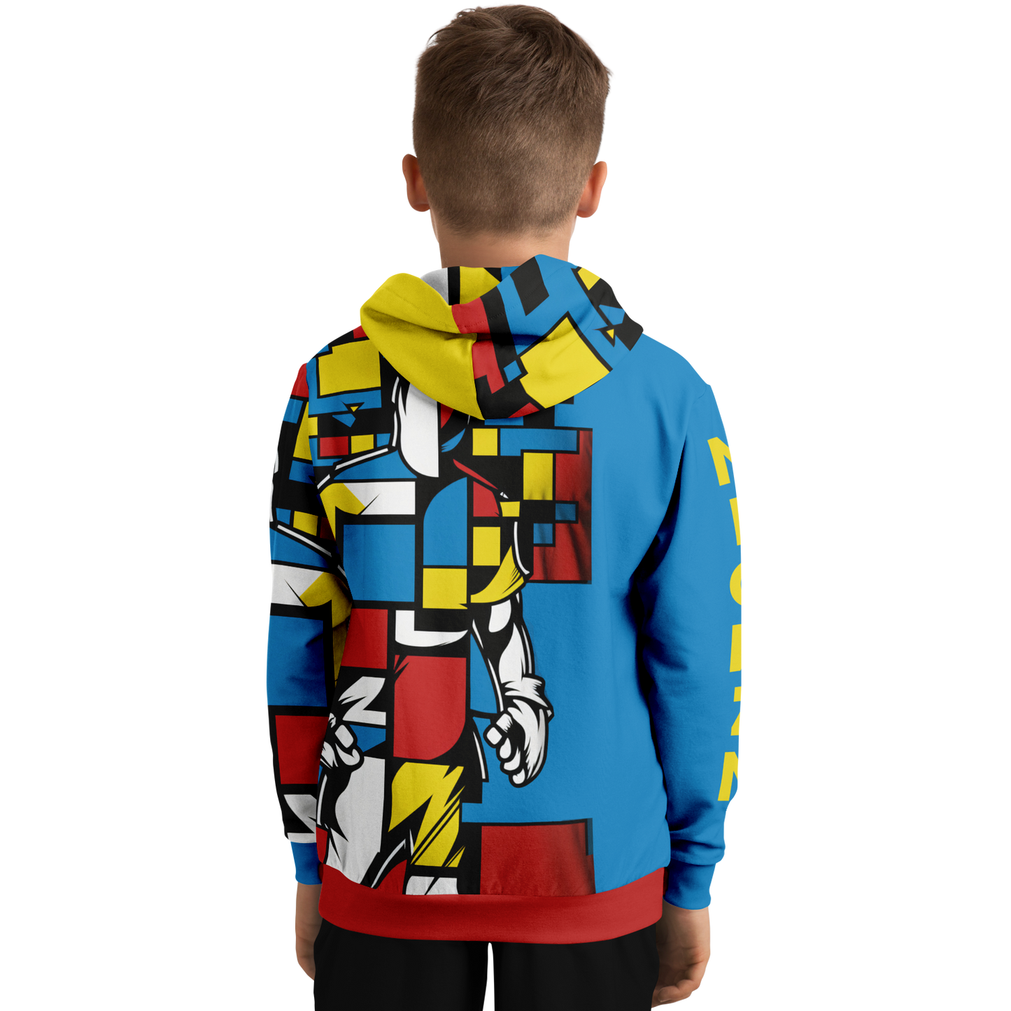 Sweat à capuche athlétique pour enfants - AOP 008