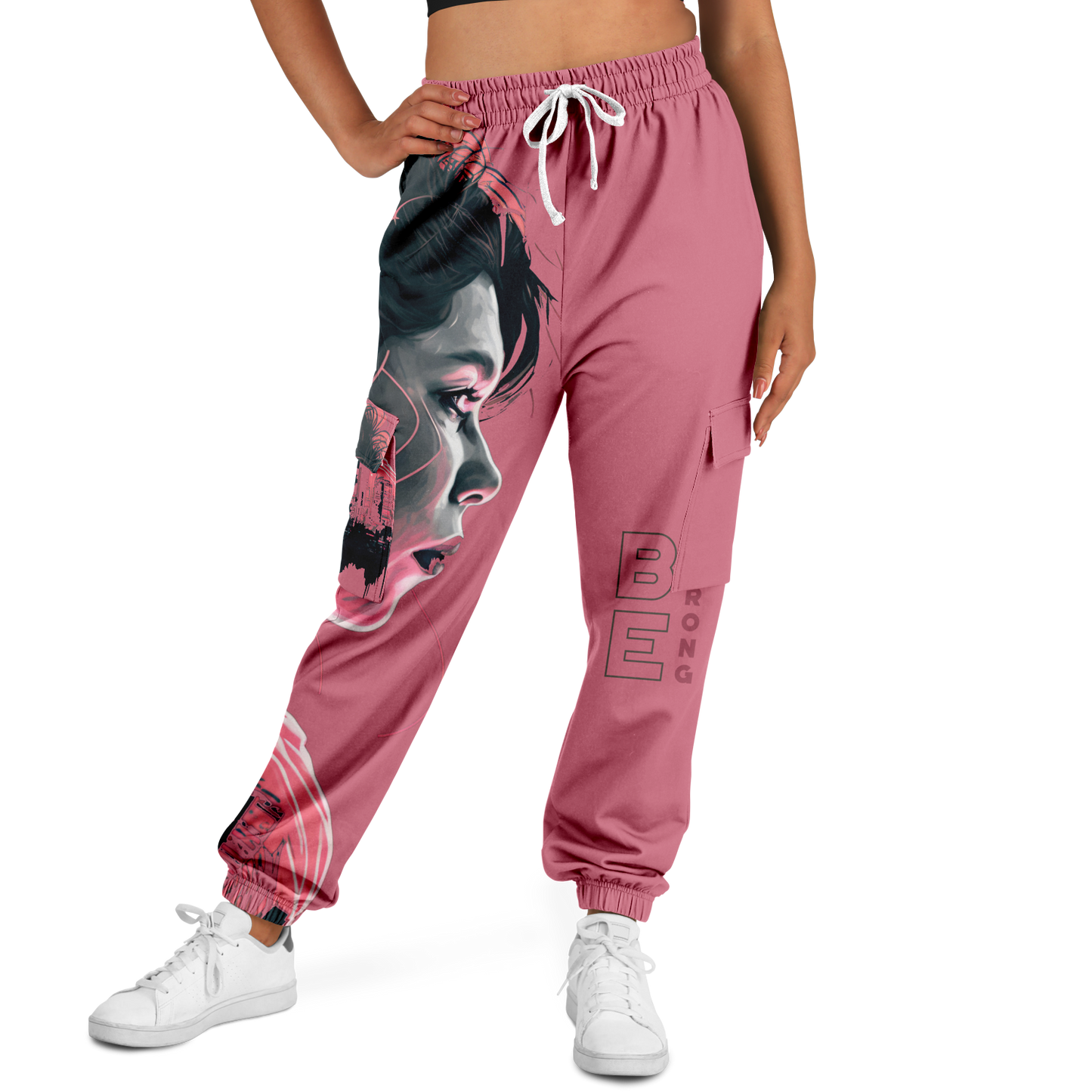 Athletic Cargo Sweatpants - AOP 006