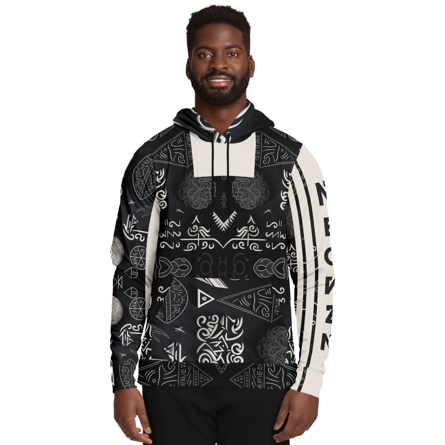 Sweat à capuche athlétique - AOP 013