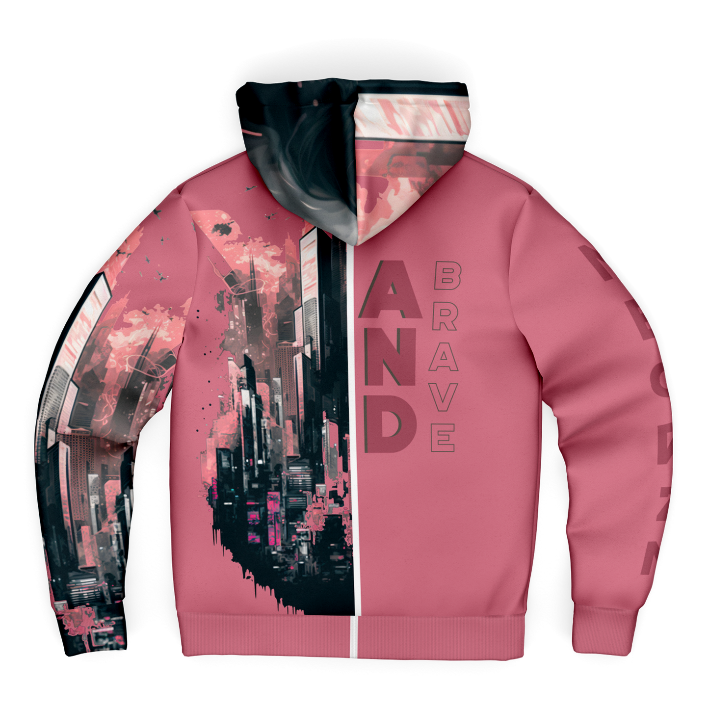 Sweat à capuche zippé en micropolaire - AOP 006