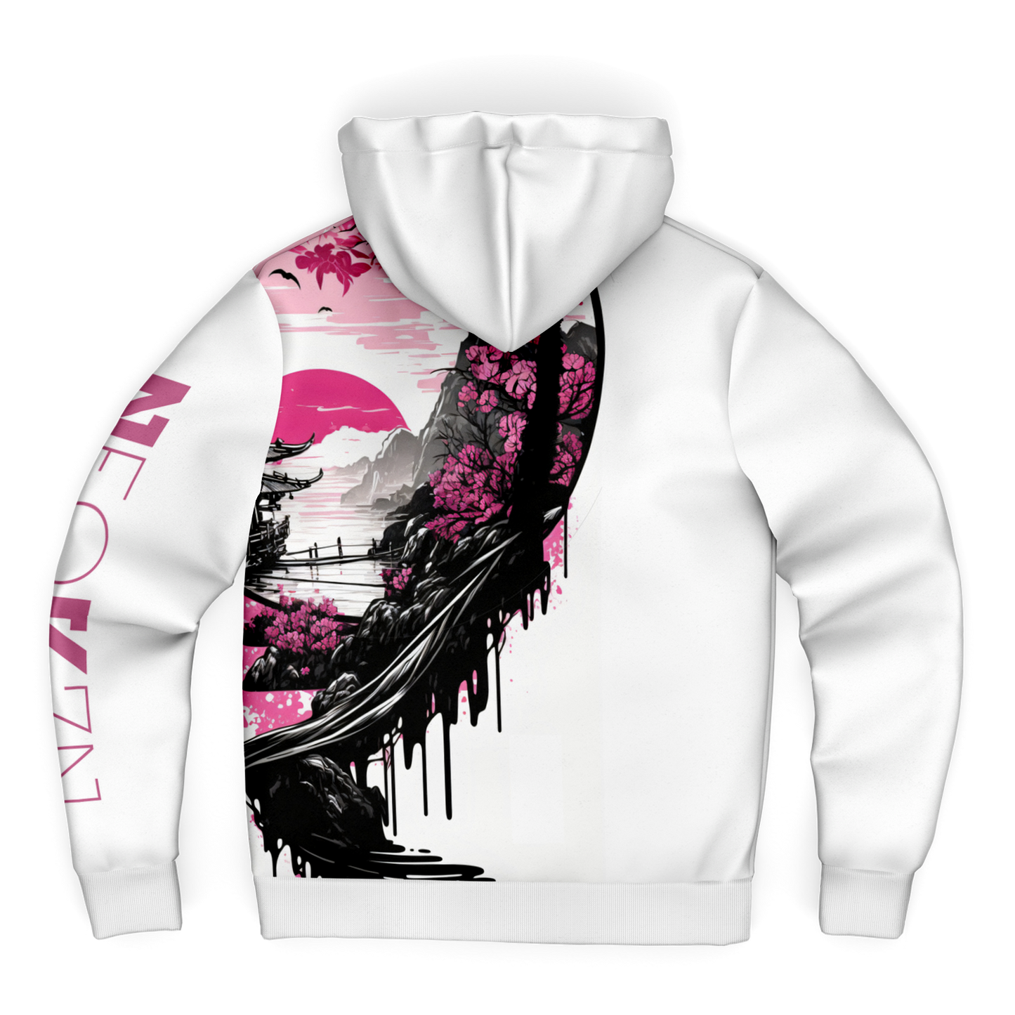 Sweat à capuche zippé en micropolaire - AOP 007