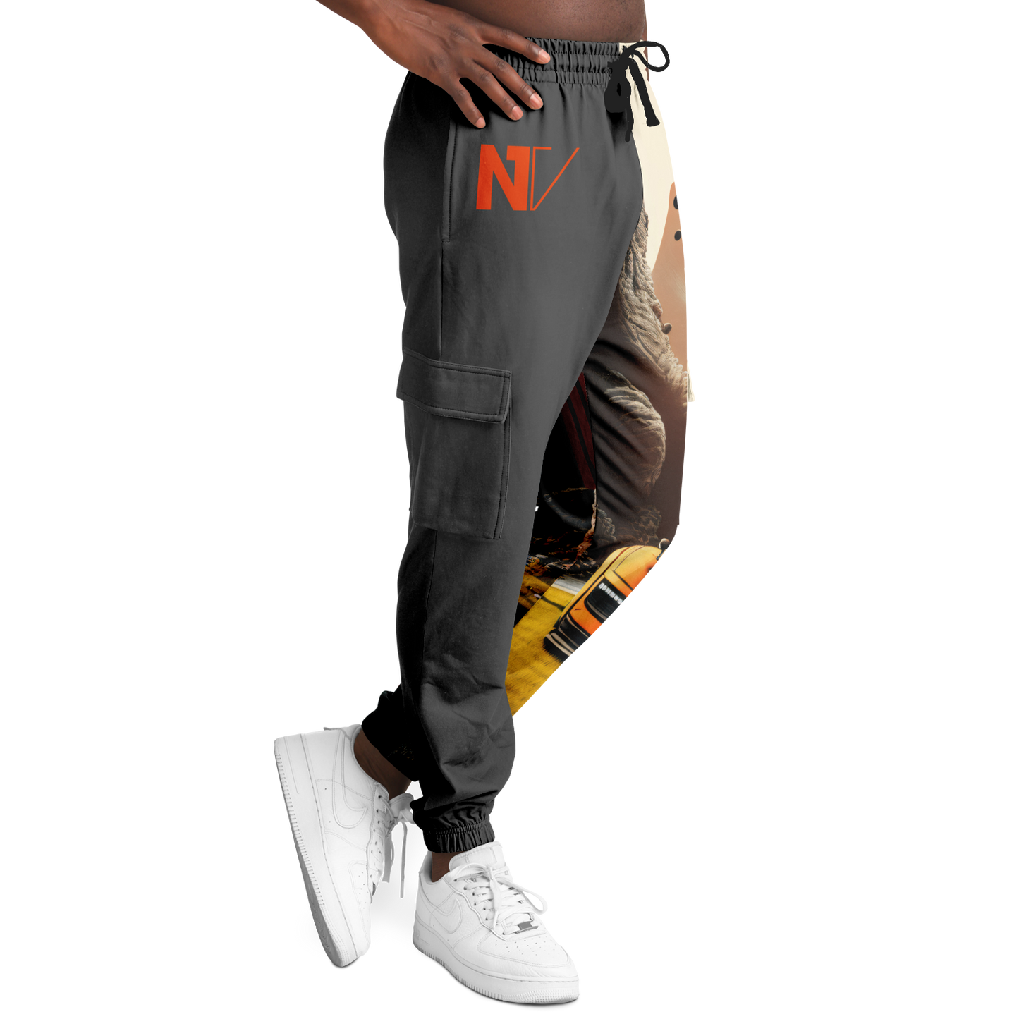 Athletic Cargo Sweatpants - AOP 004