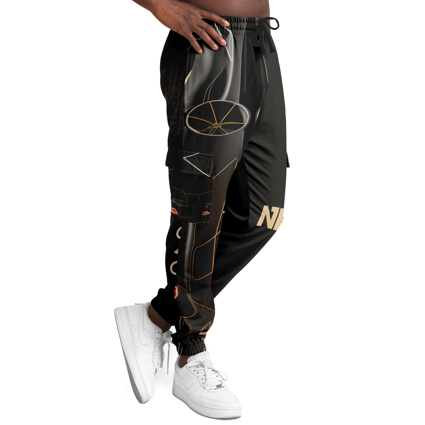 Athletic Cargo Sweatpants - AOP 001