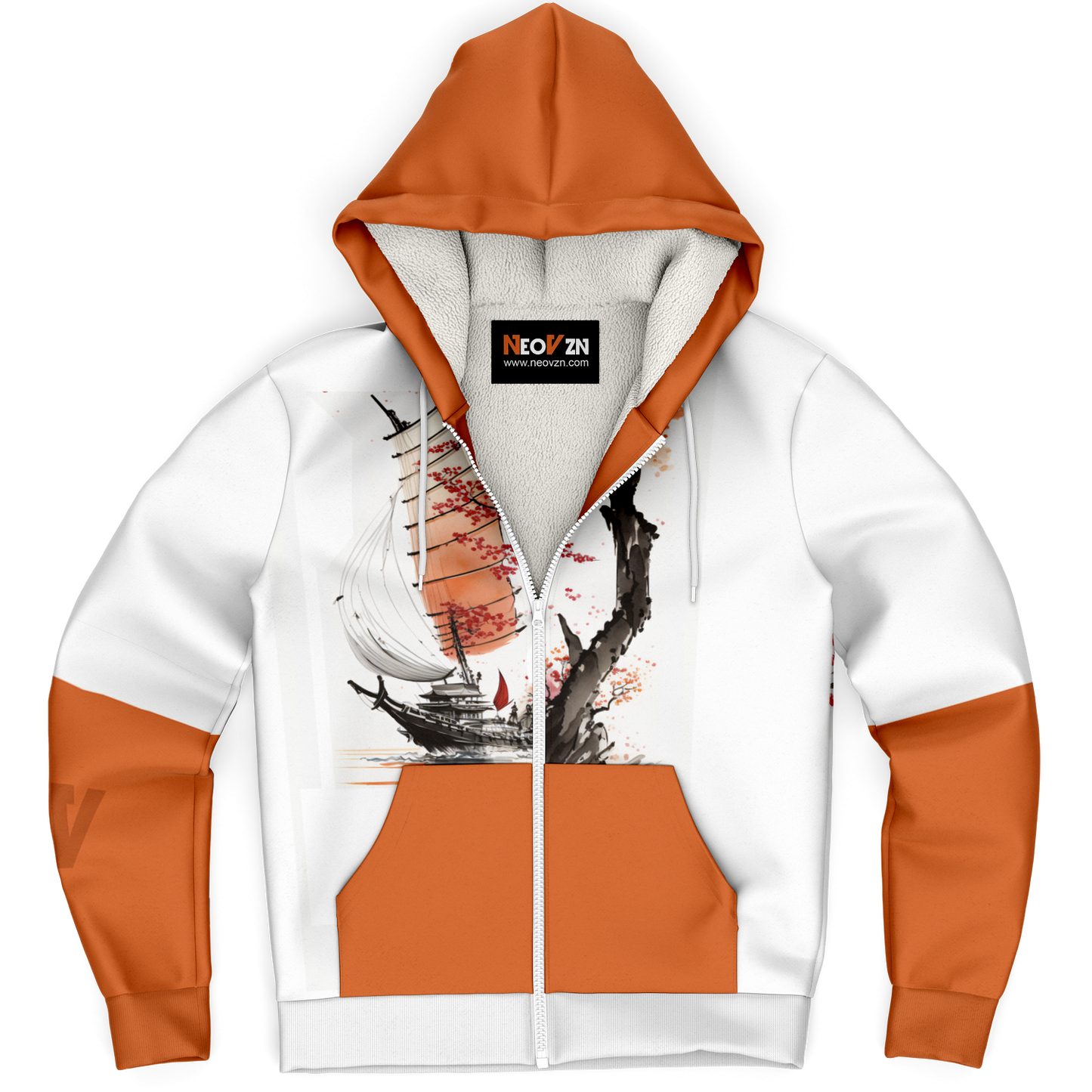 Microfleece Ziphoodie - AOP 008