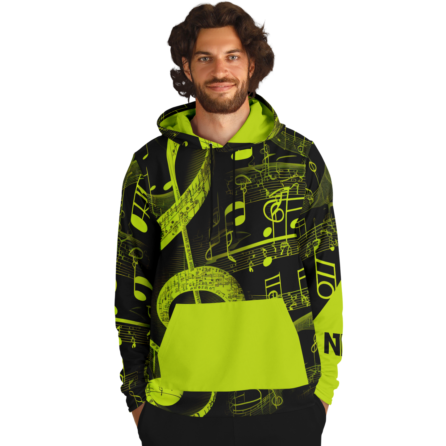 Athletic Hoodie - AOP 006 Green