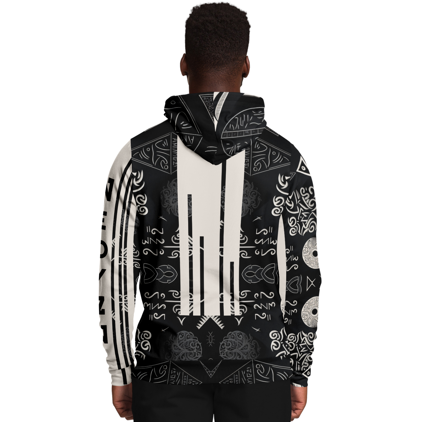 Sweat à capuche athlétique - AOP 013