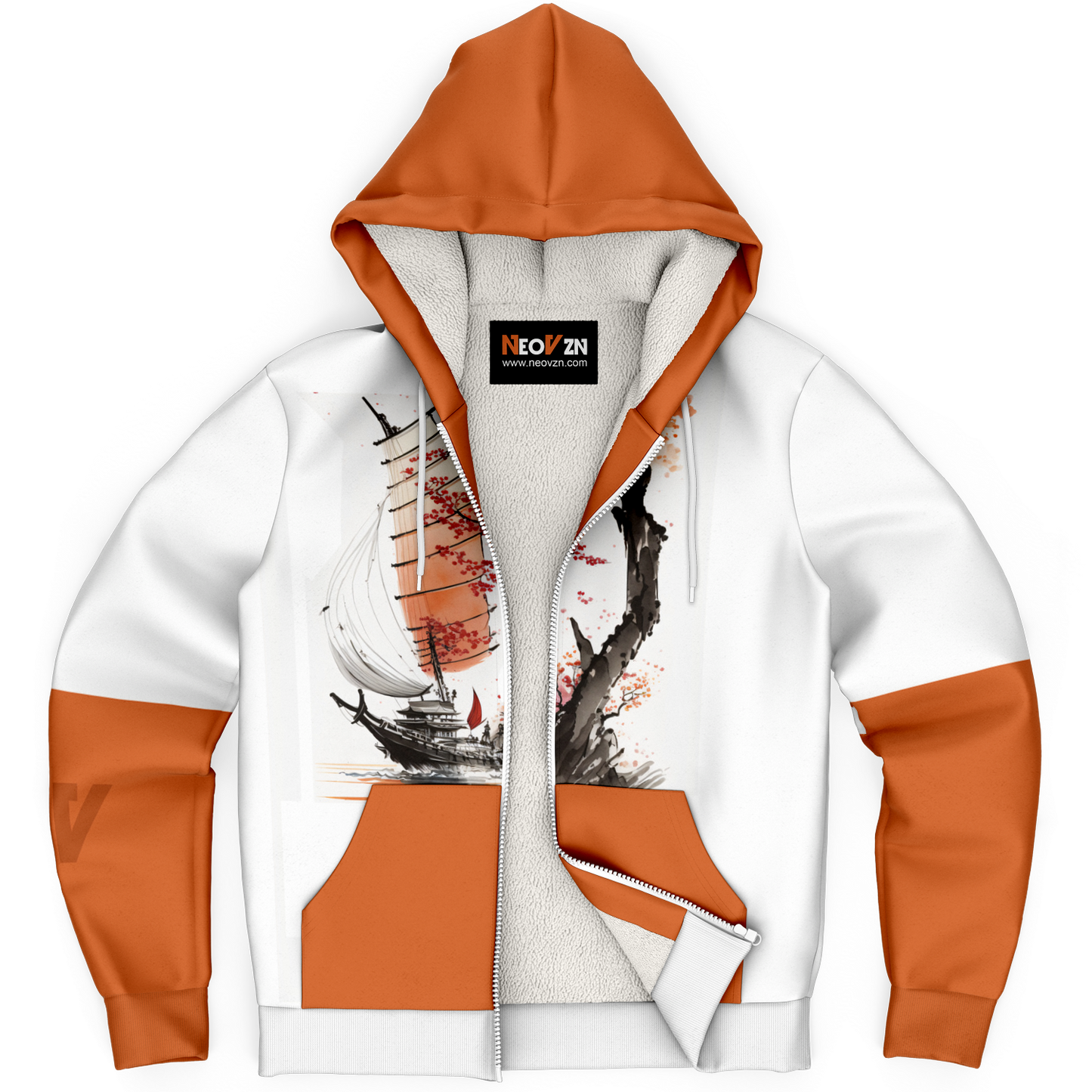 Microfleece Ziphoodie - AOP 008