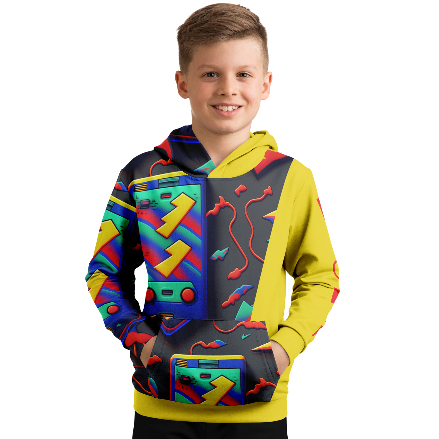 Athletic Kids Hoodie - AOP 010