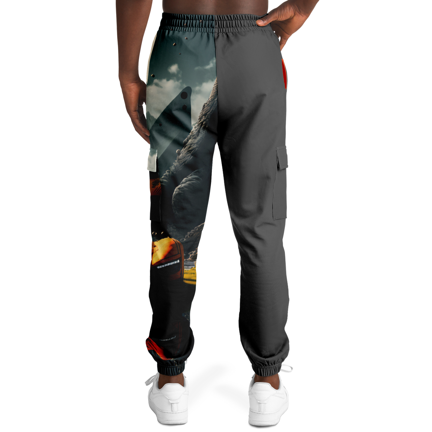 Athletic Cargo Sweatpants - AOP 004