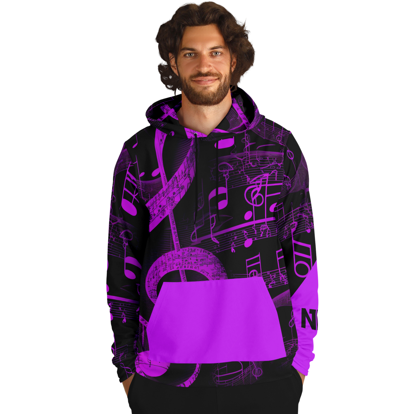 Athletic Hoodie - AOP 006 Purple