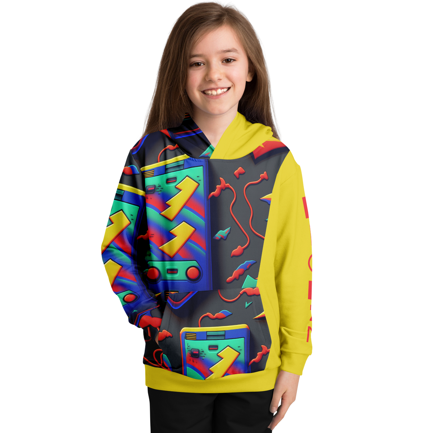 Athletic Kids Hoodie - AOP 010