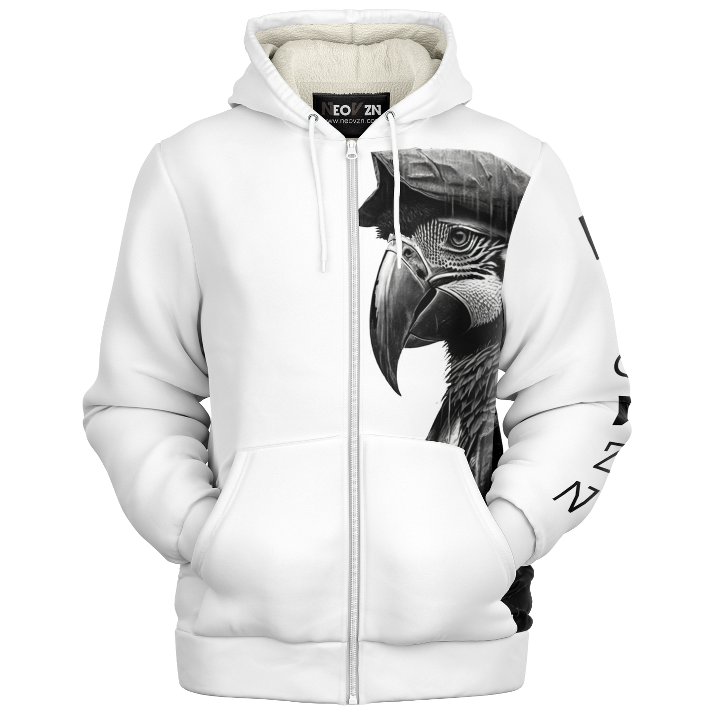 Microfleece Ziphoodie - AOP 009