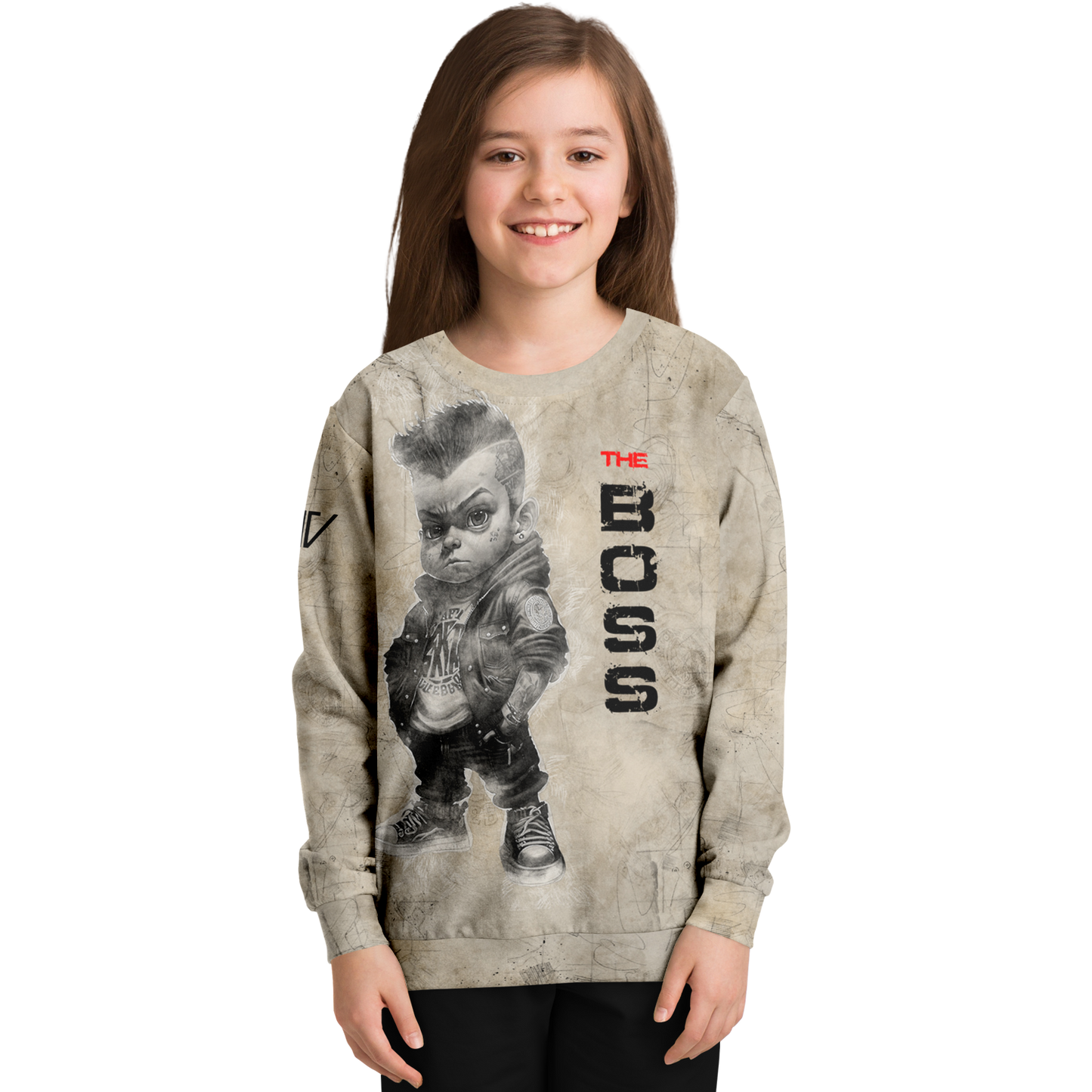 Athletic Kids/Youth Sweatshirt – AOP 013