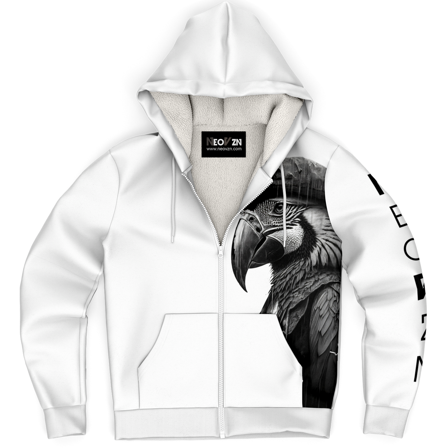 Microfleece Ziphoodie - AOP 009