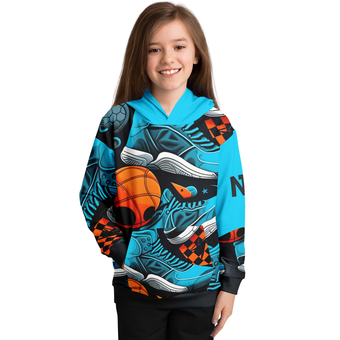 Athletic Kids Hoodie - AOP 004