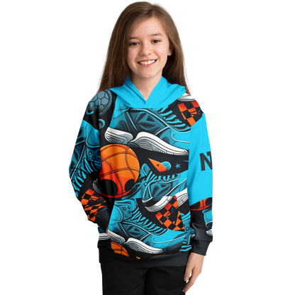 Athletic Kids Hoodie - AOP 004