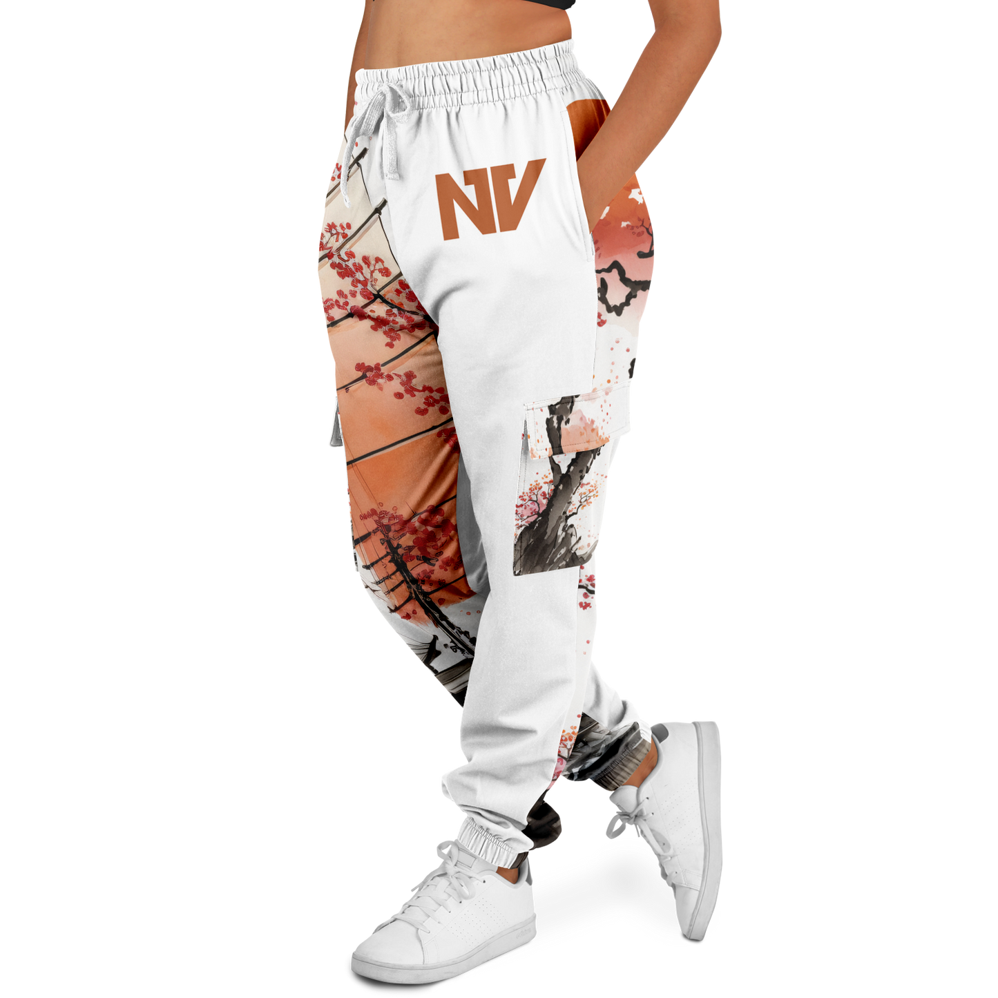 Athletic Cargo Sweatpants - AOP 008
