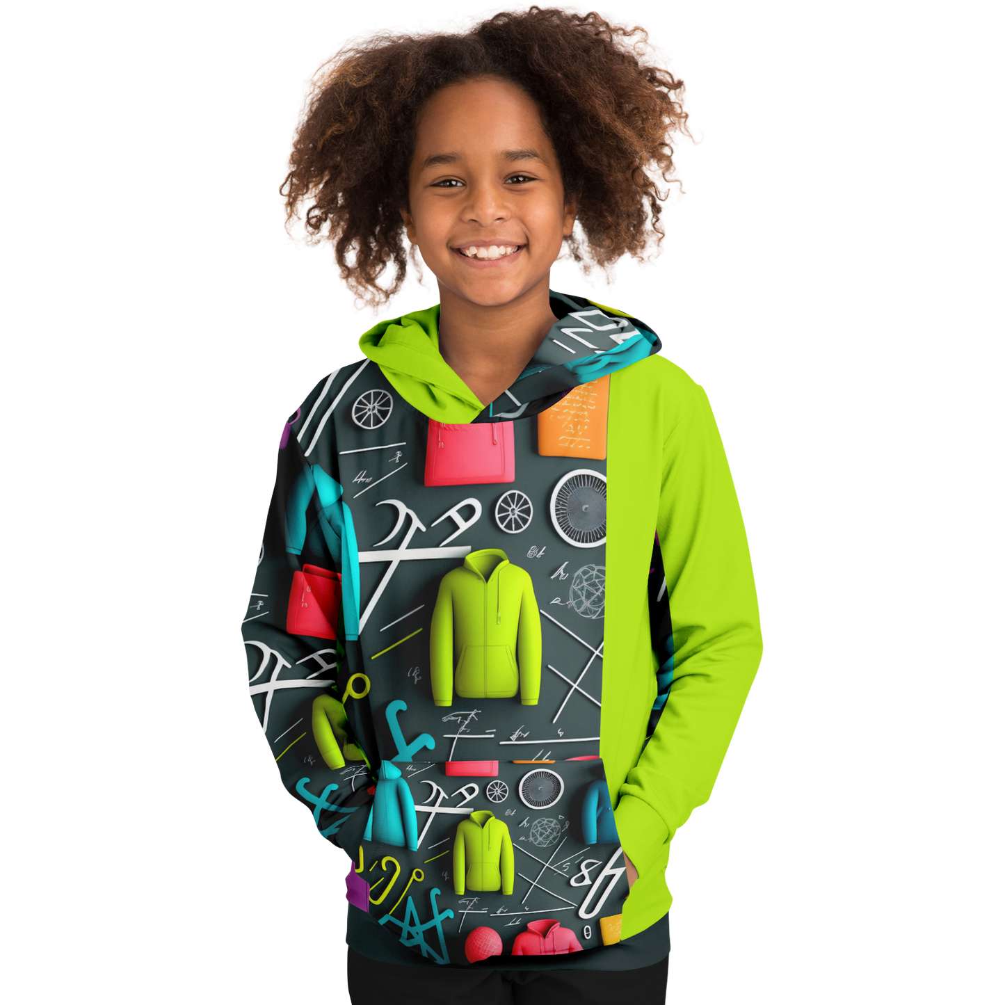 Athletic Kids Hoodie - AOP 001