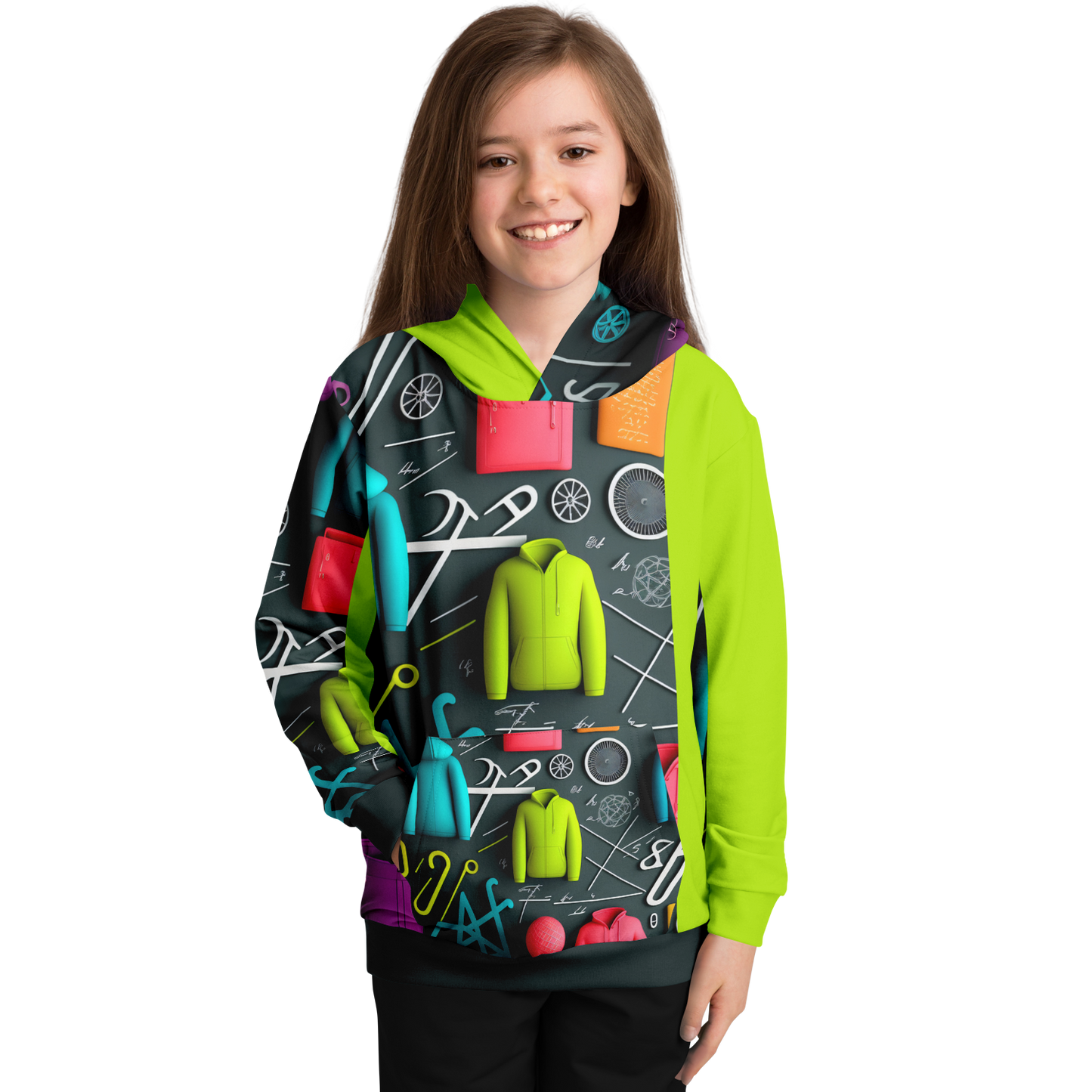 Athletic Kids Hoodie - AOP 001